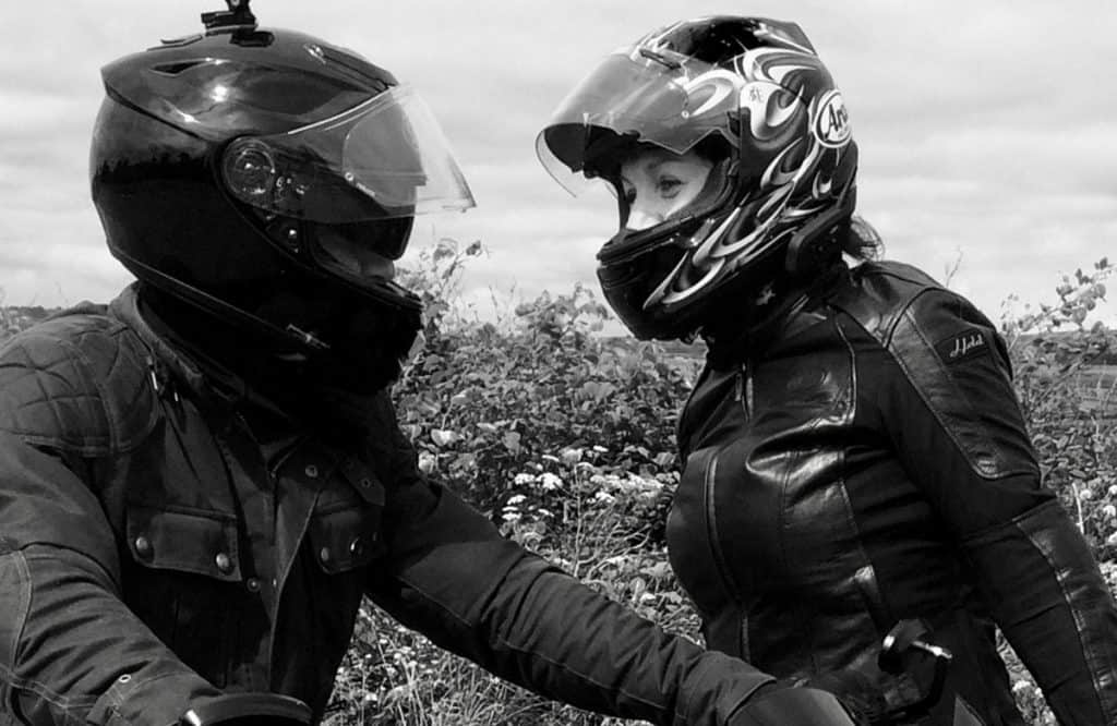 biker girl life motorbike couple