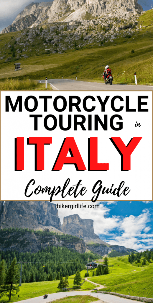 Motorcycle touring in Italy- complete guide. Everything you need to plan your motorbiking trip to Italy or go motorcycling in Italy