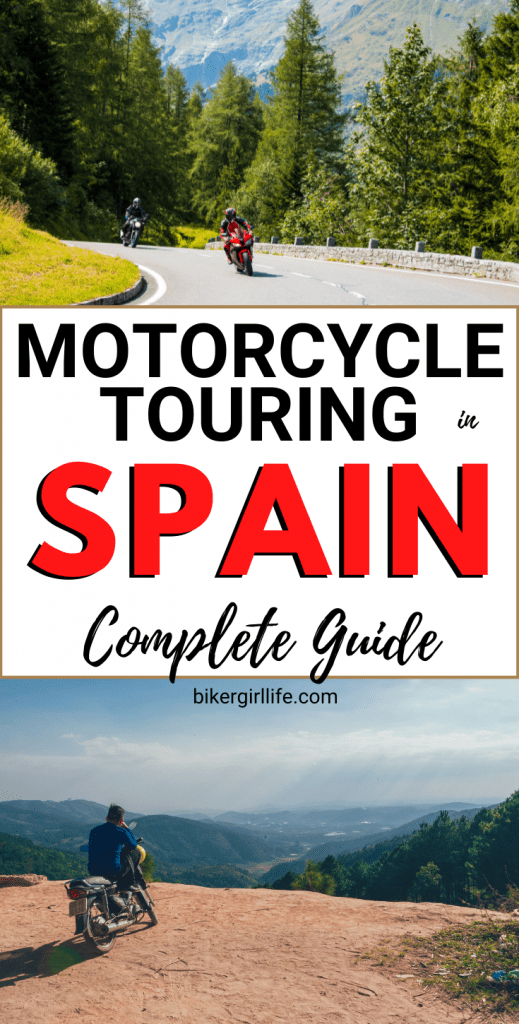 Motorcycle touring in Spain- complete guide. Everything you need to plan your motorbiking trip to Spain or go motorcycling in Spain. Best Spain motorcycling routes and places to visit, plus tips and essential things to know. Spain motorcycle trip. 